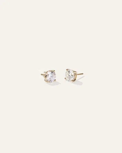 Quince Women's 14k Gold Lab Grown Diamond Solitaire Studs