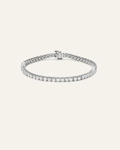 Quince Women's 14k Gold Lab Grown Diamond Tennis Bracelet In White Gold