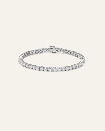 Quince Women's 14k Gold Lab Grown Diamond Tennis Bracelet In White Gold