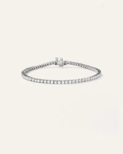 Quince Women's 14k Gold Lab Grown Diamond Tennis Bracelet In White Gold