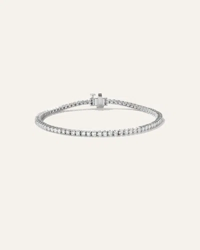 Quince Women's 14k Gold Lab Grown Diamond Tennis Bracelet In White Gold