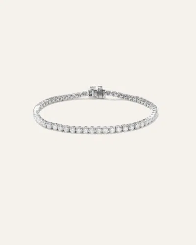 Quince Women's 14k Gold Lab Grown Diamond Tennis Bracelet In White Gold
