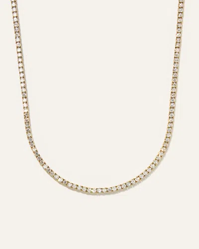 Quince Women's 14k Gold Lab Grown Diamond Tennis Necklace