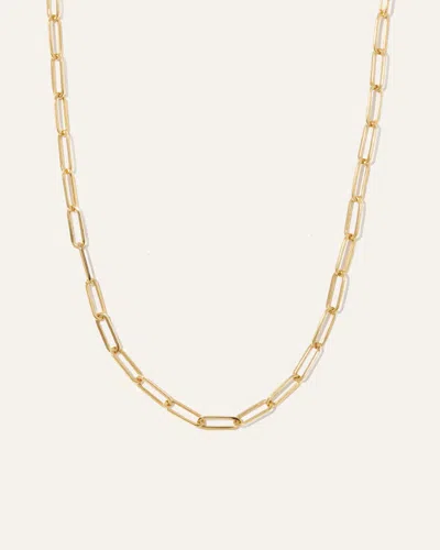 Quince Women's 14k Gold Large Paperclip Chain Necklace In Yellow Gold