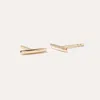 Quince Women's 14k Gold Line Stud Earrings In Yellow Gold