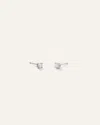 Quince Women's 14k Gold Natural Diamond Solitaire Studs In White Gold