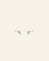 Quince Women's 14k Gold Natural Diamond Solitaire Studs In Yellow Gold