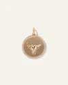 Quince Women's 14k Gold Pave Zodiac Medallion Charm