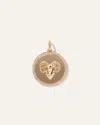 Quince Women's 14k Gold Pave Zodiac Medallion Charm