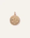 Quince Women's 14k Gold Pave Zodiac Medallion Charm