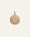 Quince Women's 14k Gold Pave Zodiac Medallion Charm