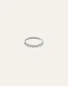 Quince Women's 14k Gold Pear Diamond Half Eternity Band Rings In White Gold
