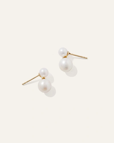 Quince Women's 14k Gold Pearl Drop Earrings In Yellow Gold
