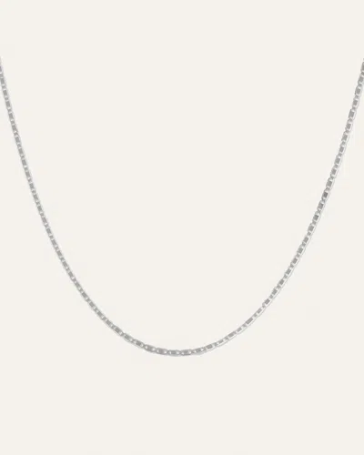 Quince Women's 14k Gold Petite Valentino Chain Necklace In White Gold
