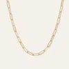 Quince Women's 14k Gold Small Paperclip Chain Necklace In Yellow Gold