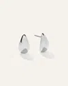 Quince Women's 14k Gold Small Teardrop Earrings In White Gold