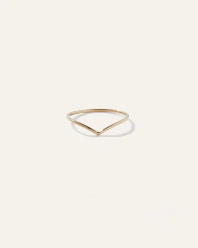 Quince Women's 14k Gold Wishbone Ring In Yellow Gold
