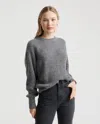 Quince Women's Alpaca Crewneck Sweater In Charcoal