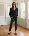 Quince Women's Alpaca Cropped Cardigan Sweater In Black