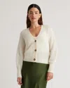 Quince Women's Alpaca Cropped Cardigan Sweater In Ivory
