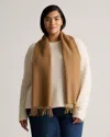 Quince Women's Alpaca Fringe Scarf In Brown