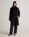 Quince Women's Alpaca-wool Stand Collar Coat In Black