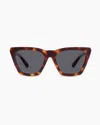 Quince Women's Andy Polarized Acetate Sunglasses In Ginger Tortoise With Grey Lens