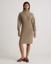 QUINCE WOMEN'S AUSTRALIAN MERINO WOOL RELAXED TURTLENECK SWEATER DRESS