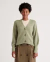Shop Quince Women's Baby Alpaca-wool Cropped Cardigan Sweater In Sage