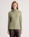 Quince Women's Baby Alpaca-wool Turtleneck Sweater In Sage