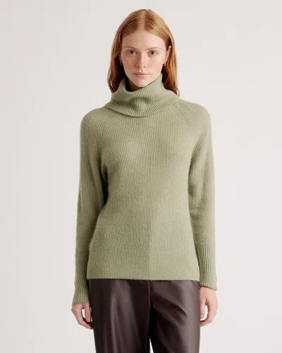 Quince Women's Baby Alpaca-wool Turtleneck Sweater In Sage