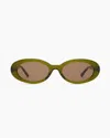 Quince Women's Bali Polarized Acetate Sunglasses In Moss With Brown Lens