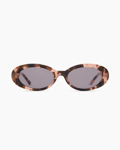 Quince Women's Bali Polarized Acetate Sunglasses In Tan Tortoise With Grey Lens