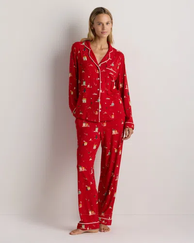 Quince Women's Bamboo Jersey Long Sleeve Pajama Set