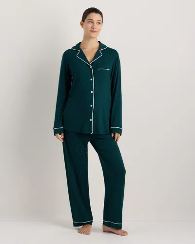 Quince Women's Bamboo Jersey Maternity Long Sleeve Pajama Set
