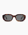 Quince Women's Barbados Polarized Acetate Sunglasses In Ginger Tortoise With Grey Lens