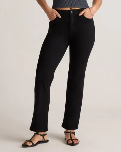 Quince Women's Bella Stretch Kick Flare Jeans In Black