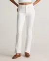 Quince Women's Luna Stretch Flare Jeans In Cloud White