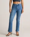 Quince Women's Bella Stretch Kick Flare Jeans In Medium Wash