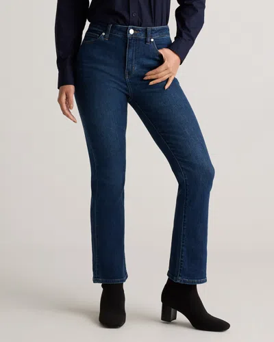 Quince Women's Bella Stretch Kick Flare Jeans In Midnight Blue