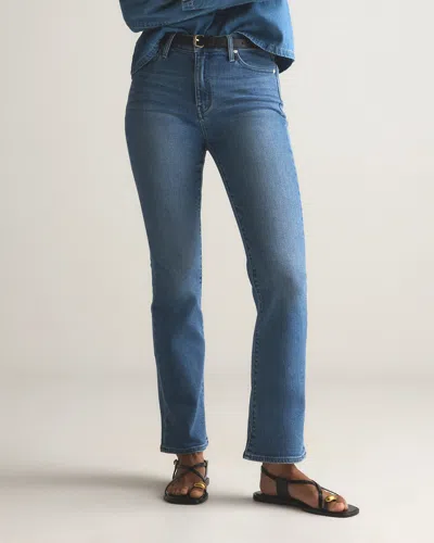 Quince Women's Bella Stretch Kick Flare Jeans In Seaside Blue