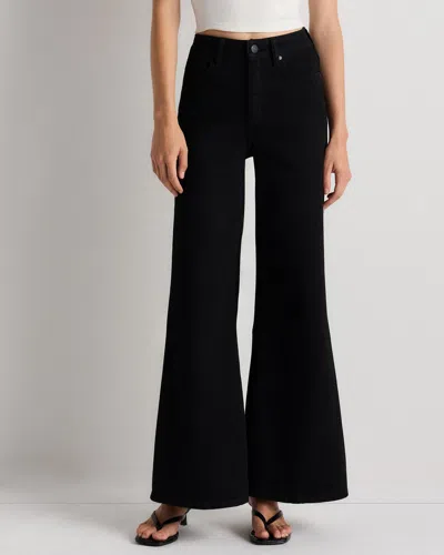 Quince Women's Bella Stretch Palazzo Jeans In Black