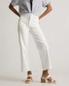 Quince Women's Bella Stretch Patch Pocket Wide Leg Jeans