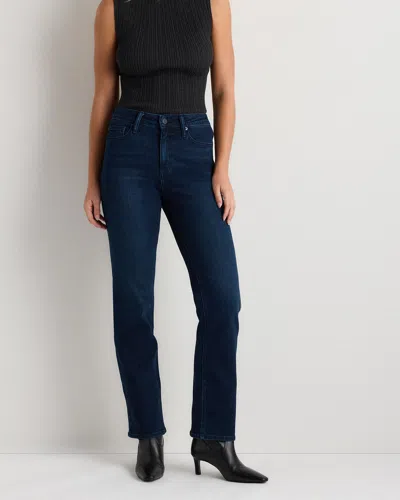 Quince Women's Bella Stretch Straight Jeans In Deep Sea Blue