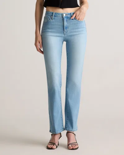 Quince Women's Bella Stretch Straight Jeans In Frosted Blue