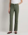Quince Women's Bella Stretch Straight Jeans In Green