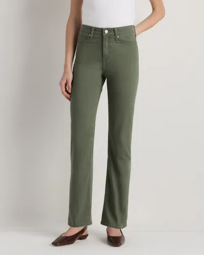 Quince Women's Bella Stretch Straight Jeans In Green