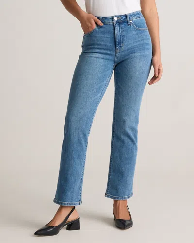 Quince Women's Bella Stretch Straight Jeans In Medium Wash