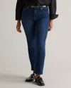 Quince Women's Bella Stretch Straight Jeans In Midnight Blue