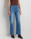 Quince Women's Bella Stretch Studded Relaxed Straight Jeans In Blue